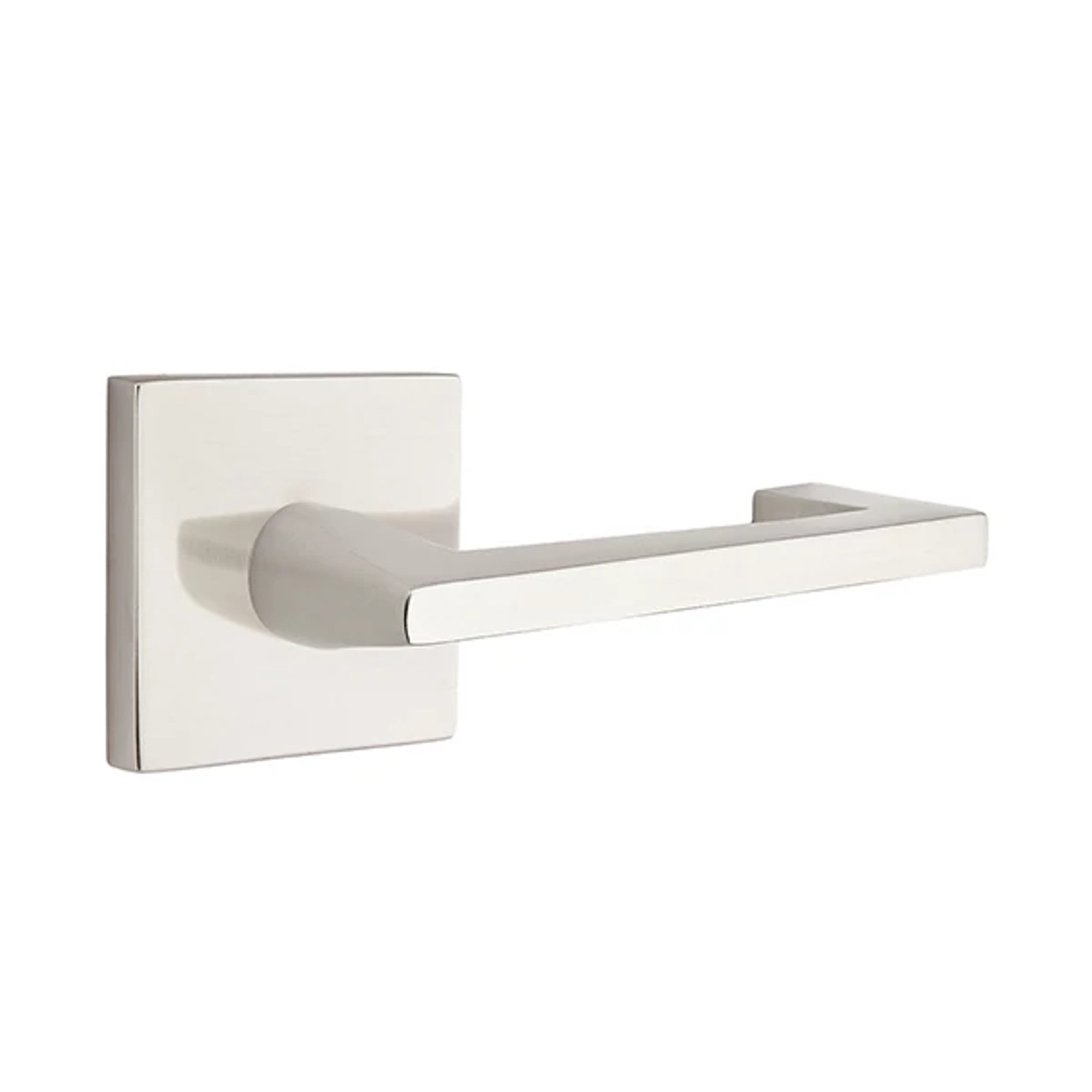 Emtek Argos Lever with Square Rosette in Satin Nickel