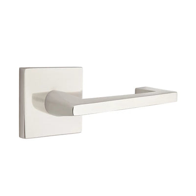 Emtek Argos Lever with Square Rosette in Satin Nickel