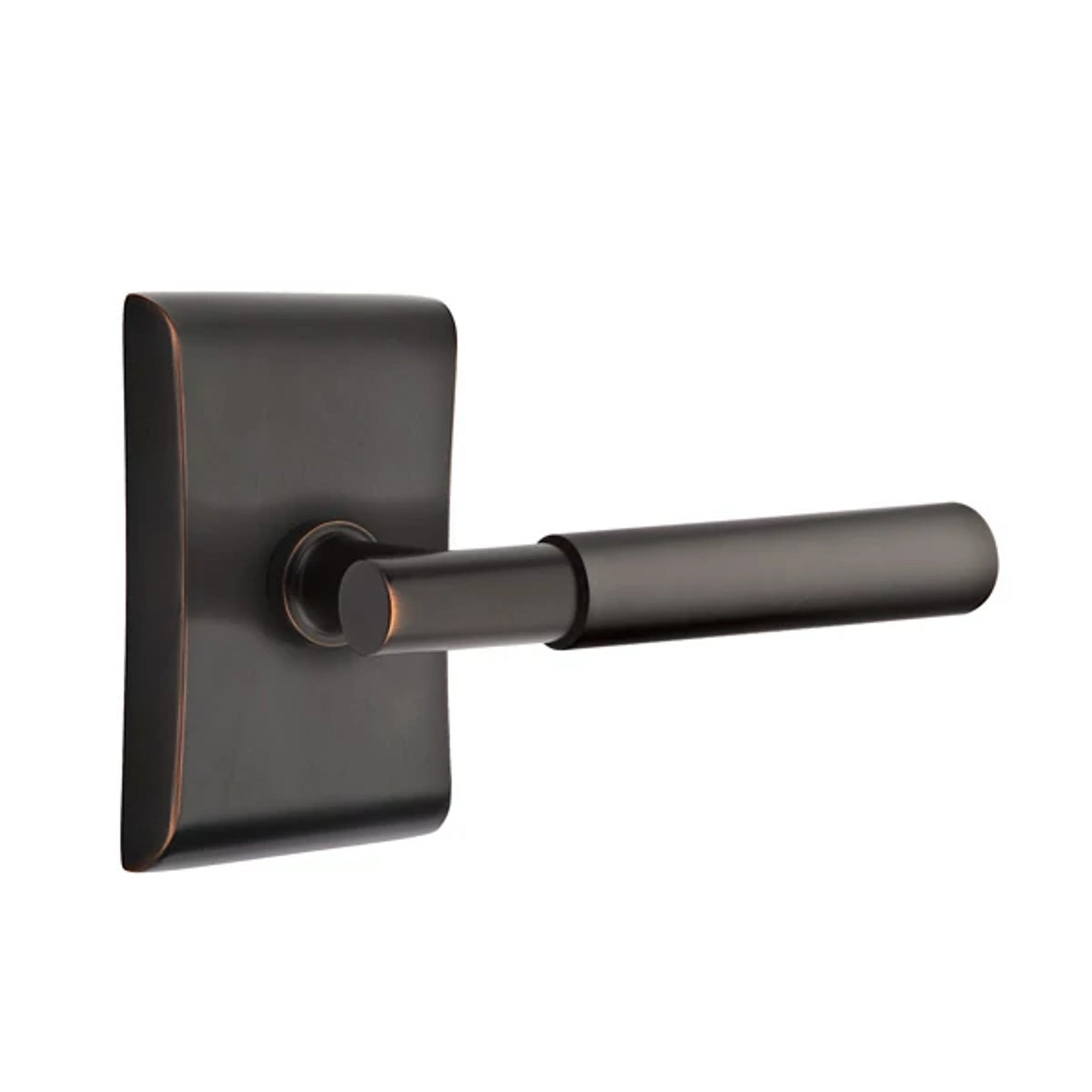 Emtek Myles Lever with Neos Rosette in Oil Rubbed Bronze