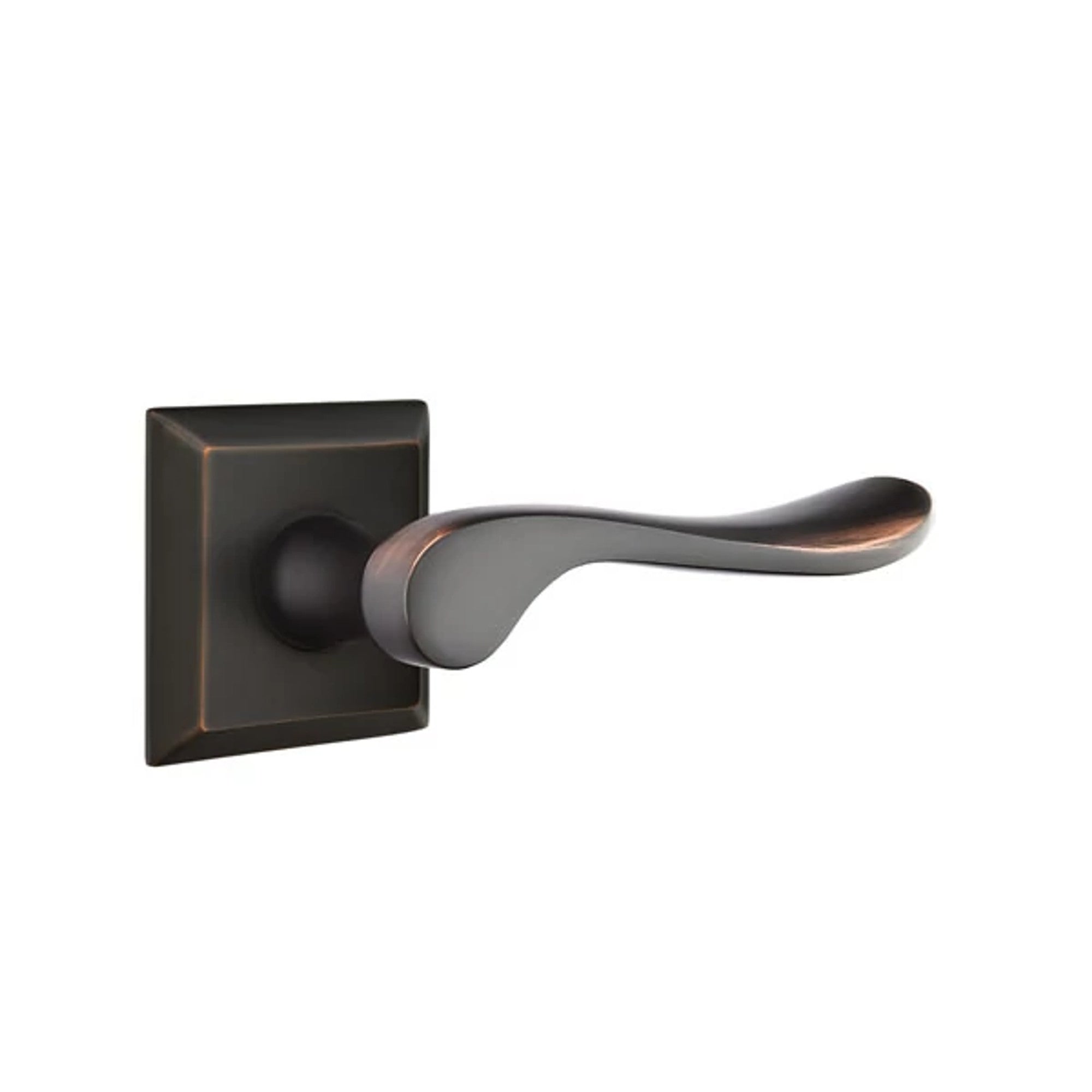 Emtek Luzern Lever with Quincy Rosette in Oil Rubbed Bronze