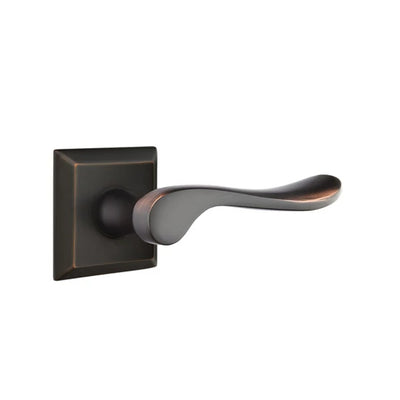Emtek Luzern Lever with Quincy Rosette in Oil Rubbed Bronze