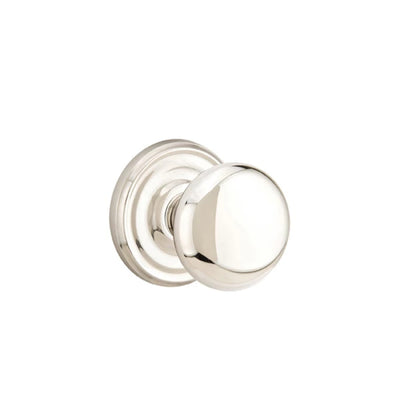 Emtek Providence Knob with Regular Rosette in Polished Nickel