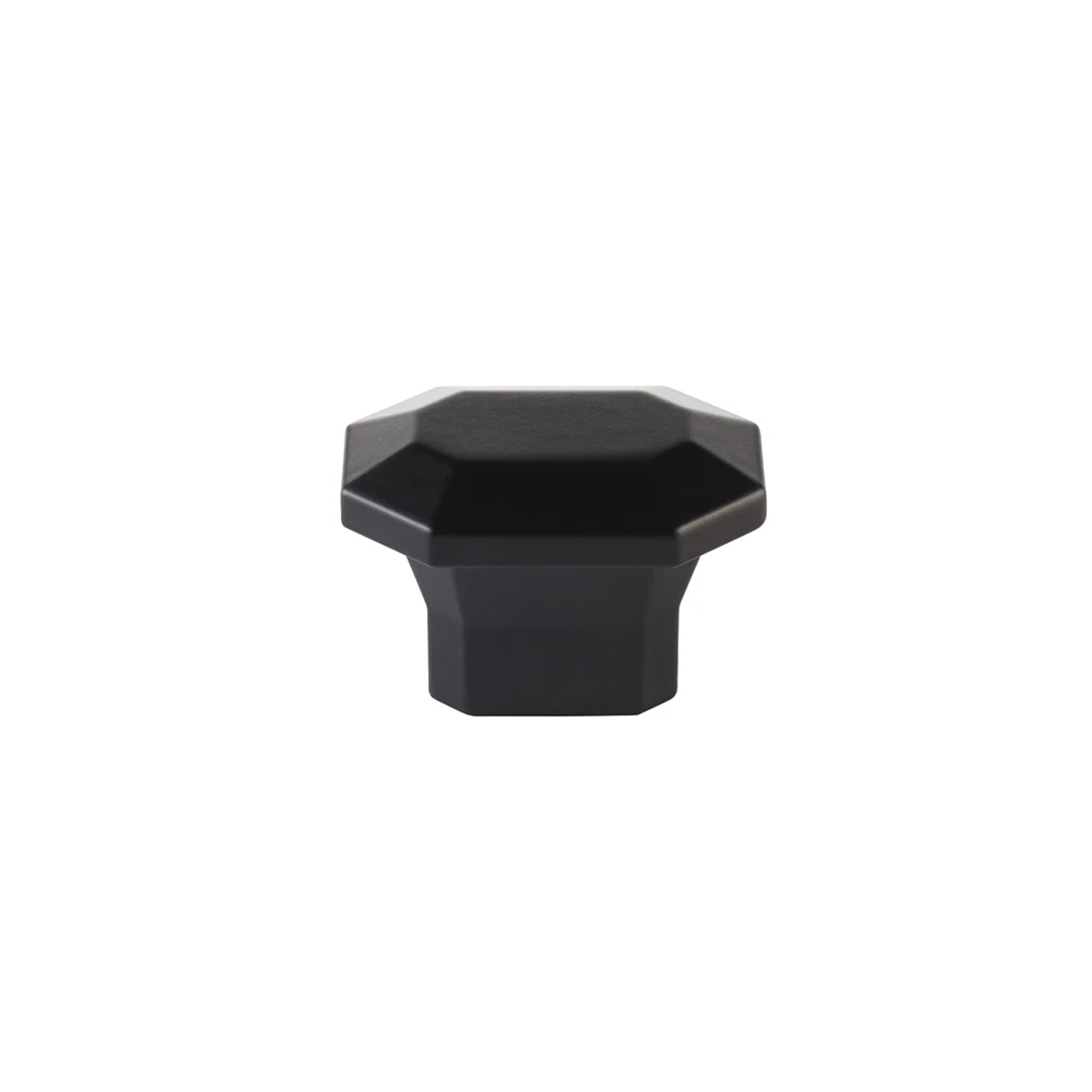 Emtek Riviera 2" x 1-3/8" Rectangular Knob in Flat Black