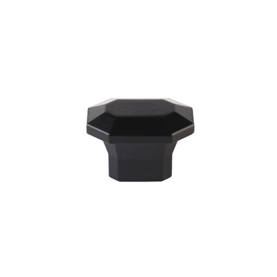 Emtek Riviera 2" x 1-3/8" Rectangular Knob in Flat Black