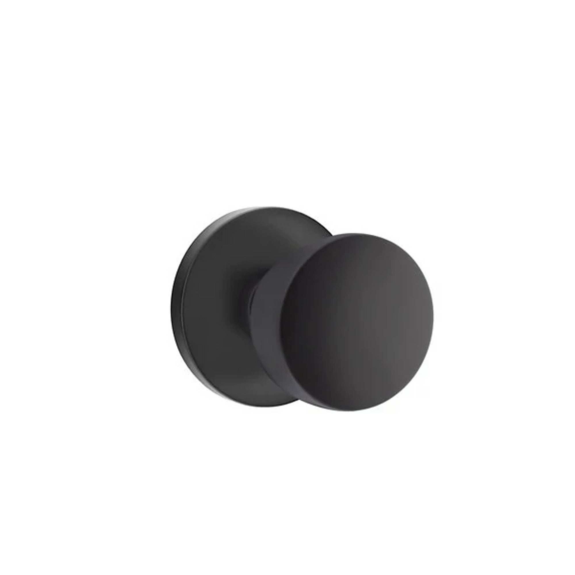 Emtek Laurent Knob with Disk Rosette in Flat Black