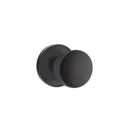 Emtek Laurent Knob with Disk Rosette in Flat Black