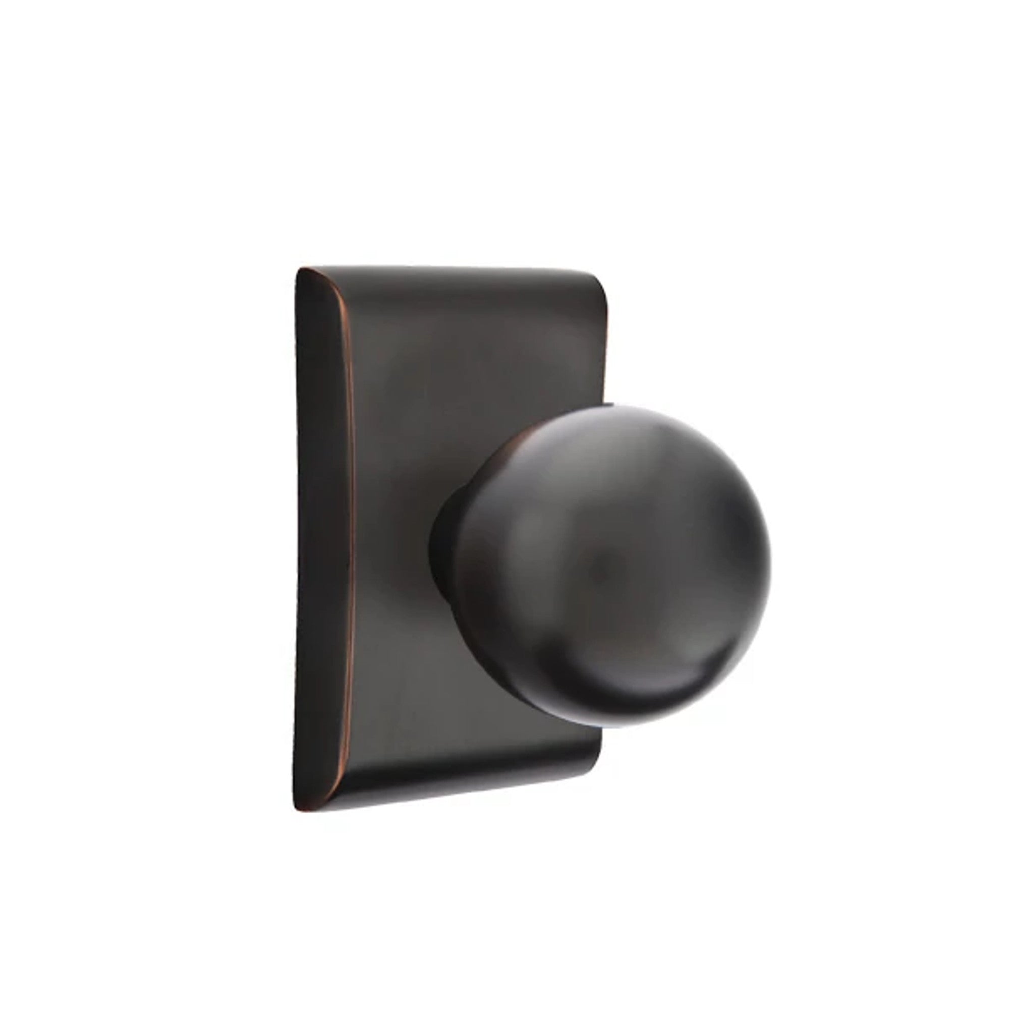 Emtek Orb Knob with Neos Rosette in Oil Rubbed Bronze
