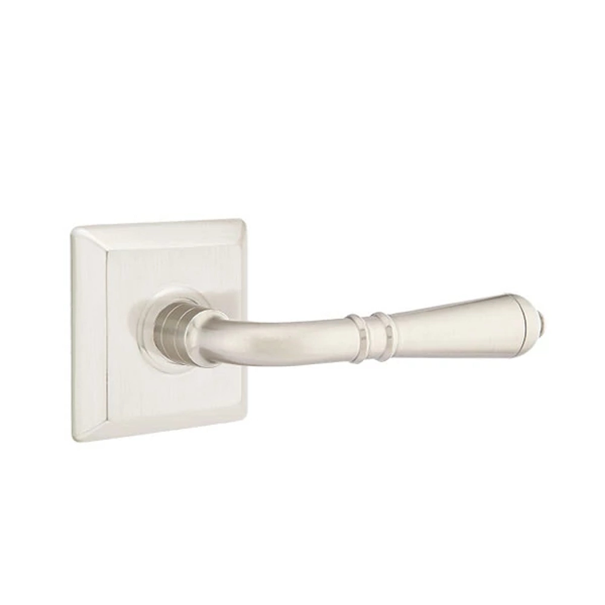 Emtek Turino Lever with Quincy Rosette in Satin Nickel