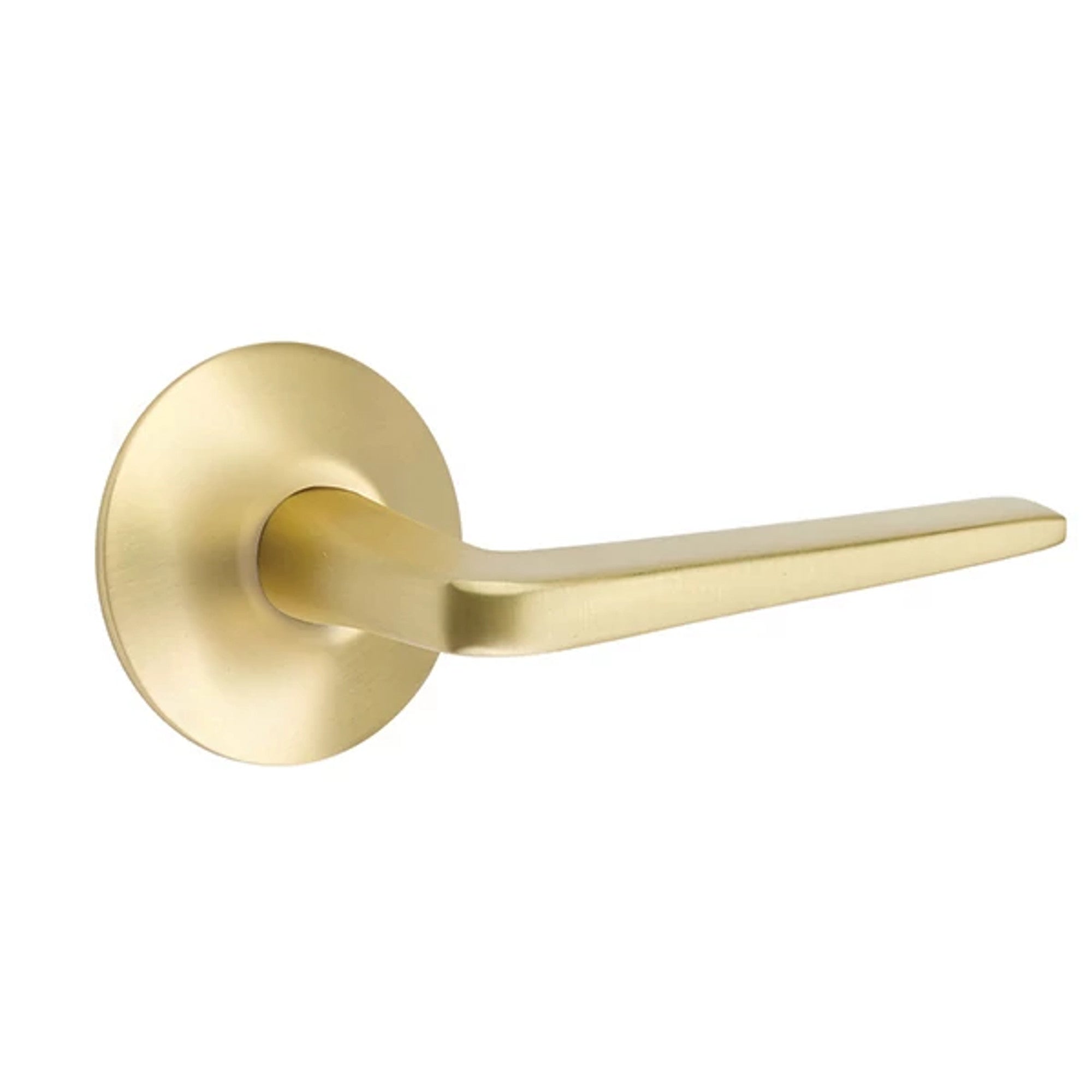 Emtek Athena Lever with Modern Rosette in Polished Nickel