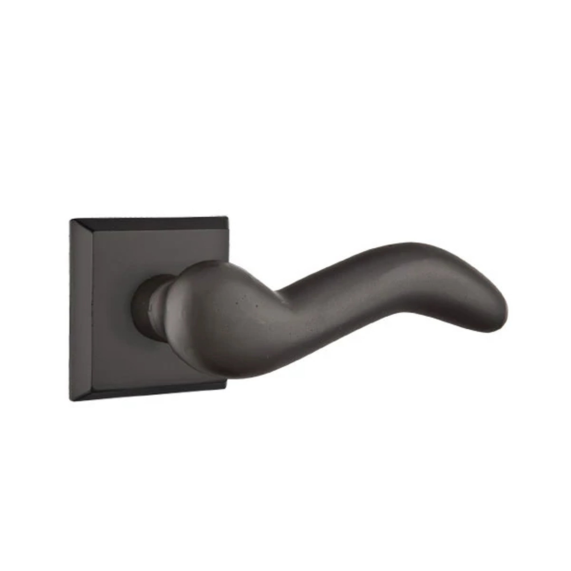 Emtek Cody Lever with #6 Rosette in Flat Black Bronze