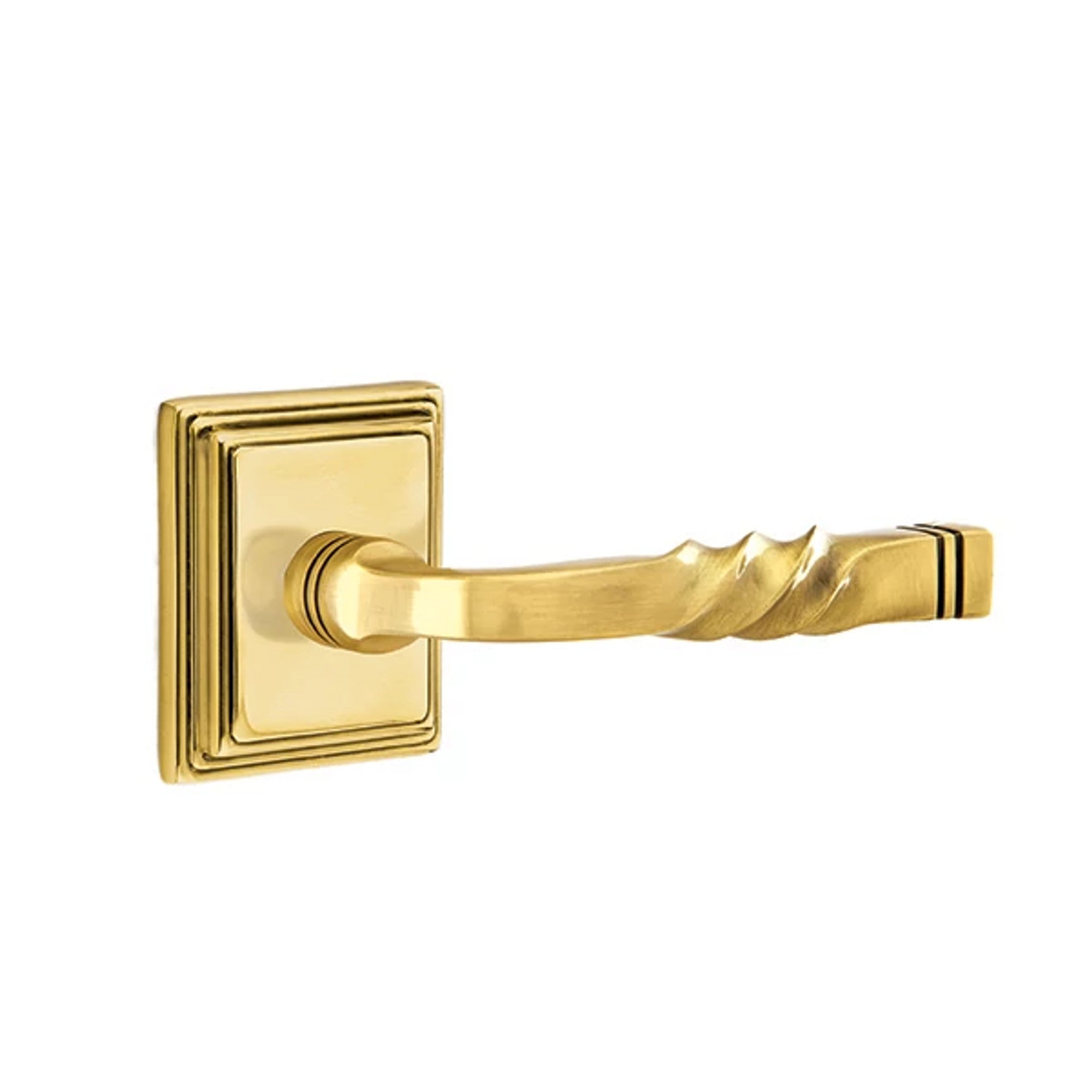 Emtek Santa Fe Lever with Wilshire Rosette in French Antique