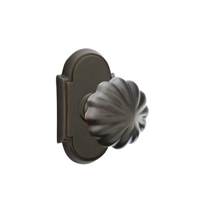 Emtek Melon Knob with #8 Rosette in Oil Rubbed Bronze