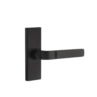 Emtek Aston Lever with Stretto 1-1/2" x 5" in Flat Black