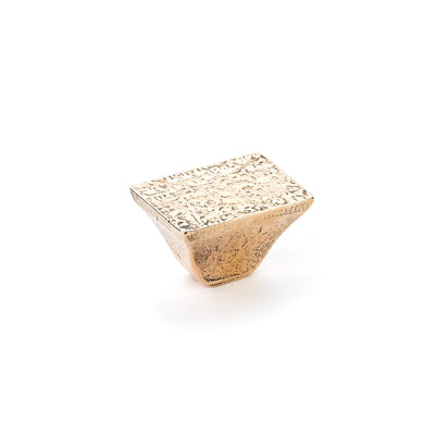 Schaub Vinci 1-1/4" Rectangular Knob in Natural Bronze
