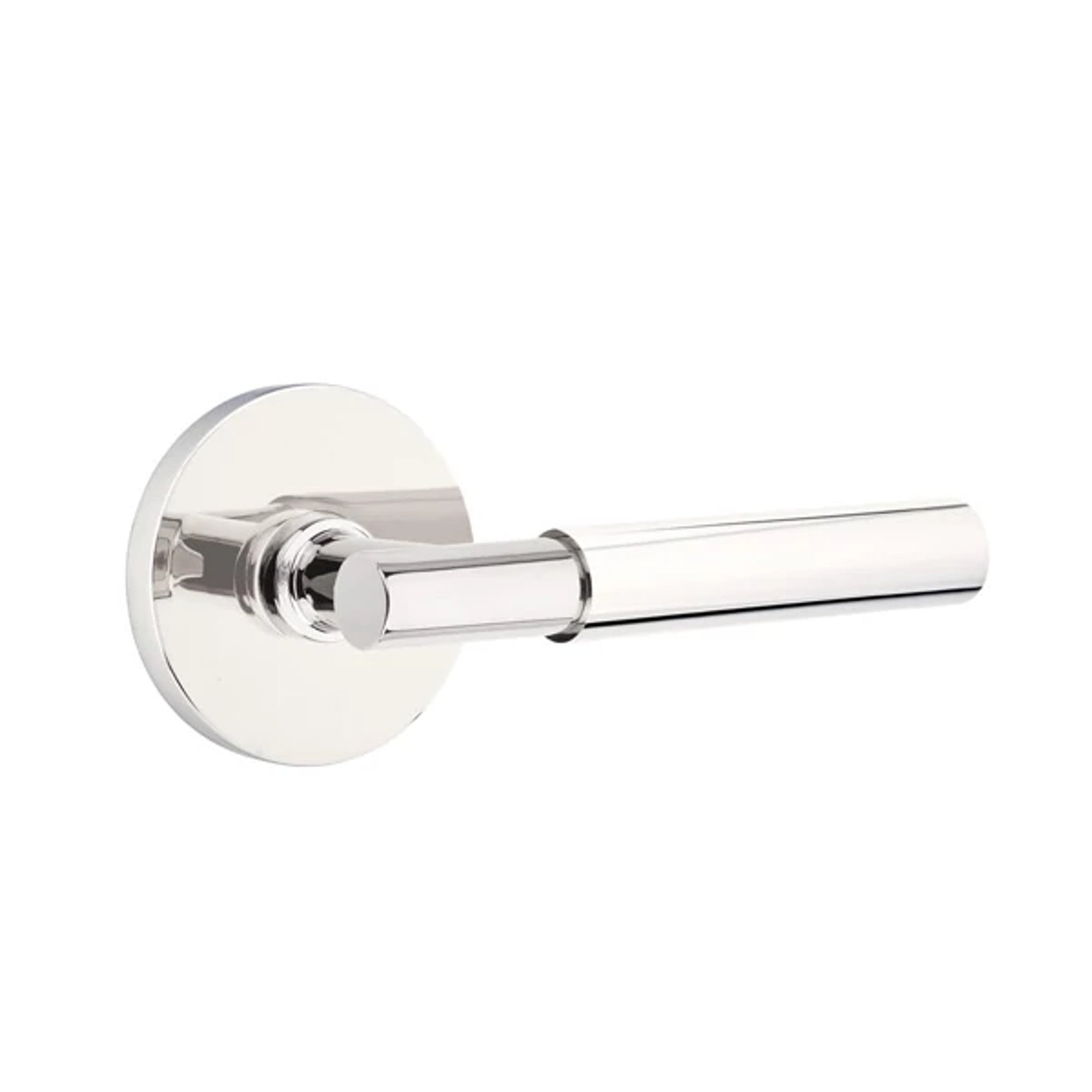 Emtek Myles Lever with Disk Rosette in Polished Chrome