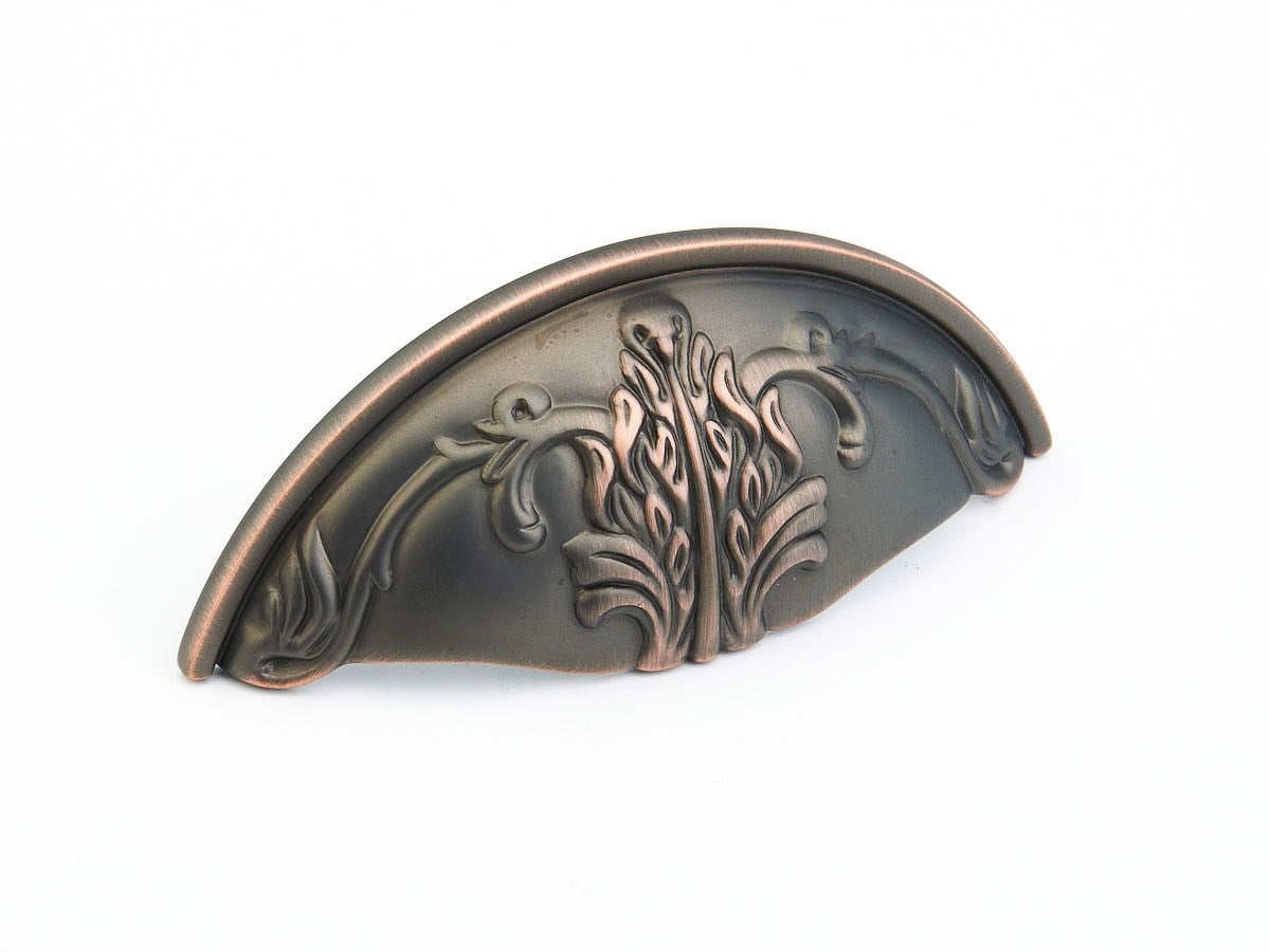 Schaub Corinthian 3" C-C Cup Pull in Michelangelo Bronze