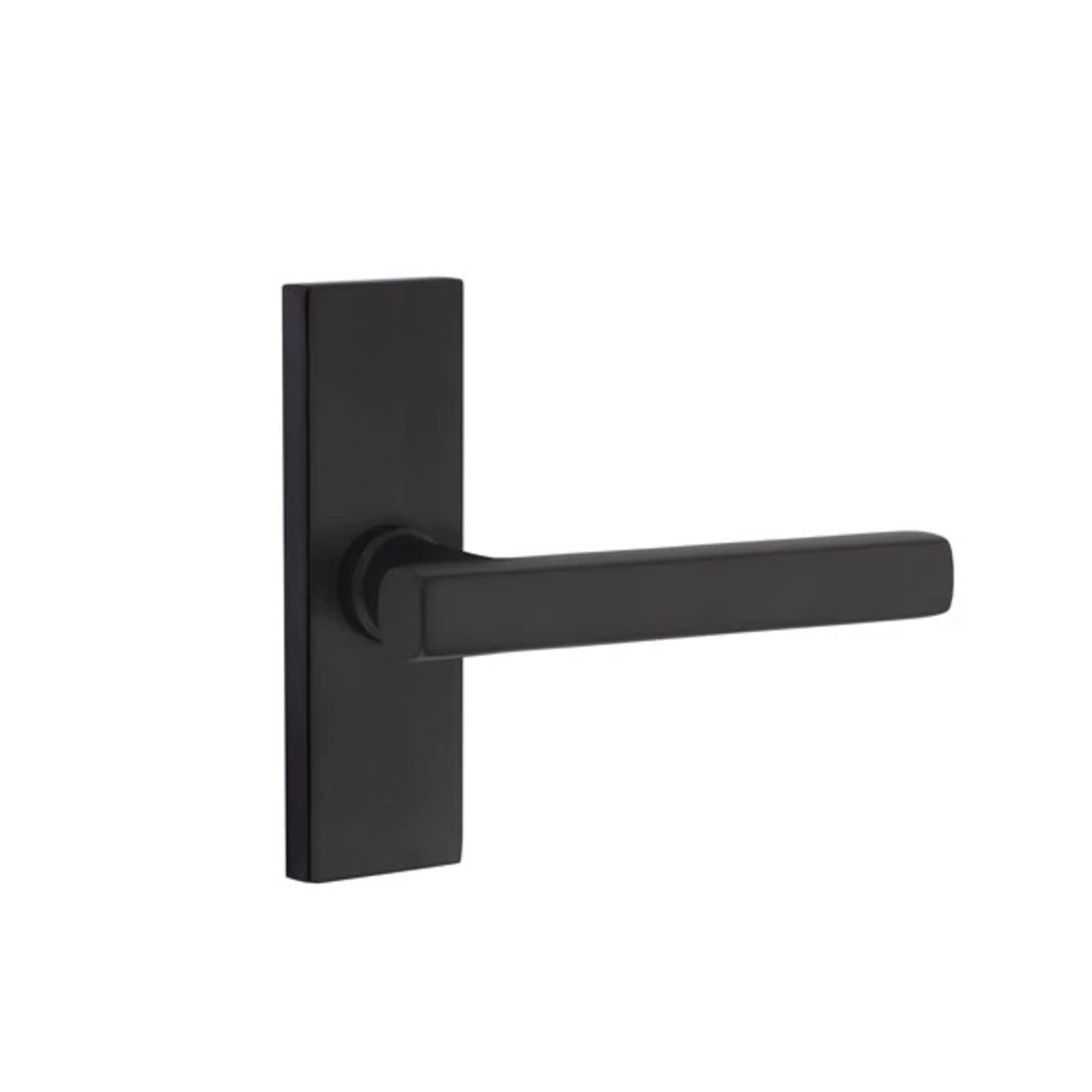 Emtek Freestone Lever with Stretto 1-1/2" x 5" in Flat Black