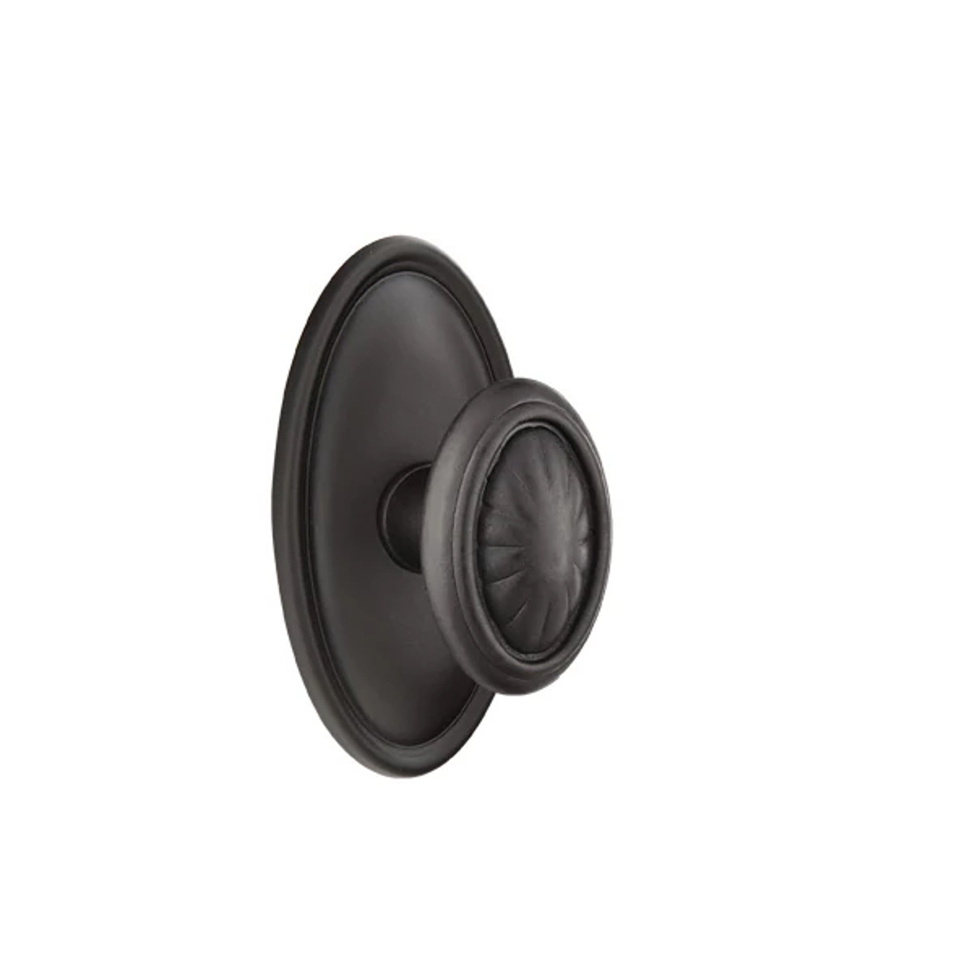 Emtek Parma Knob with #14 Rosette in Flat Black Bronze