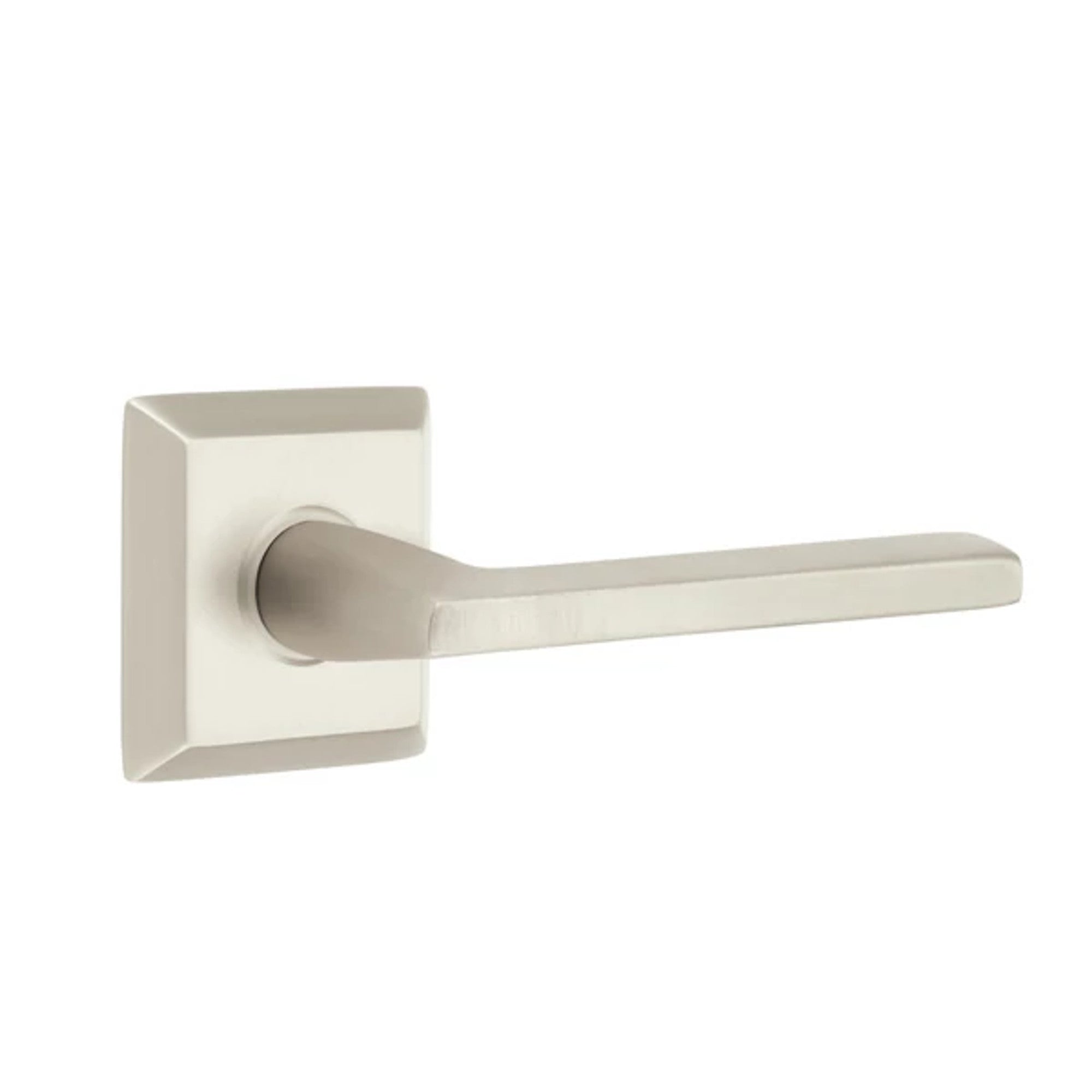 Emtek Helios Lever with Quincy Rosette in Satin Nickel