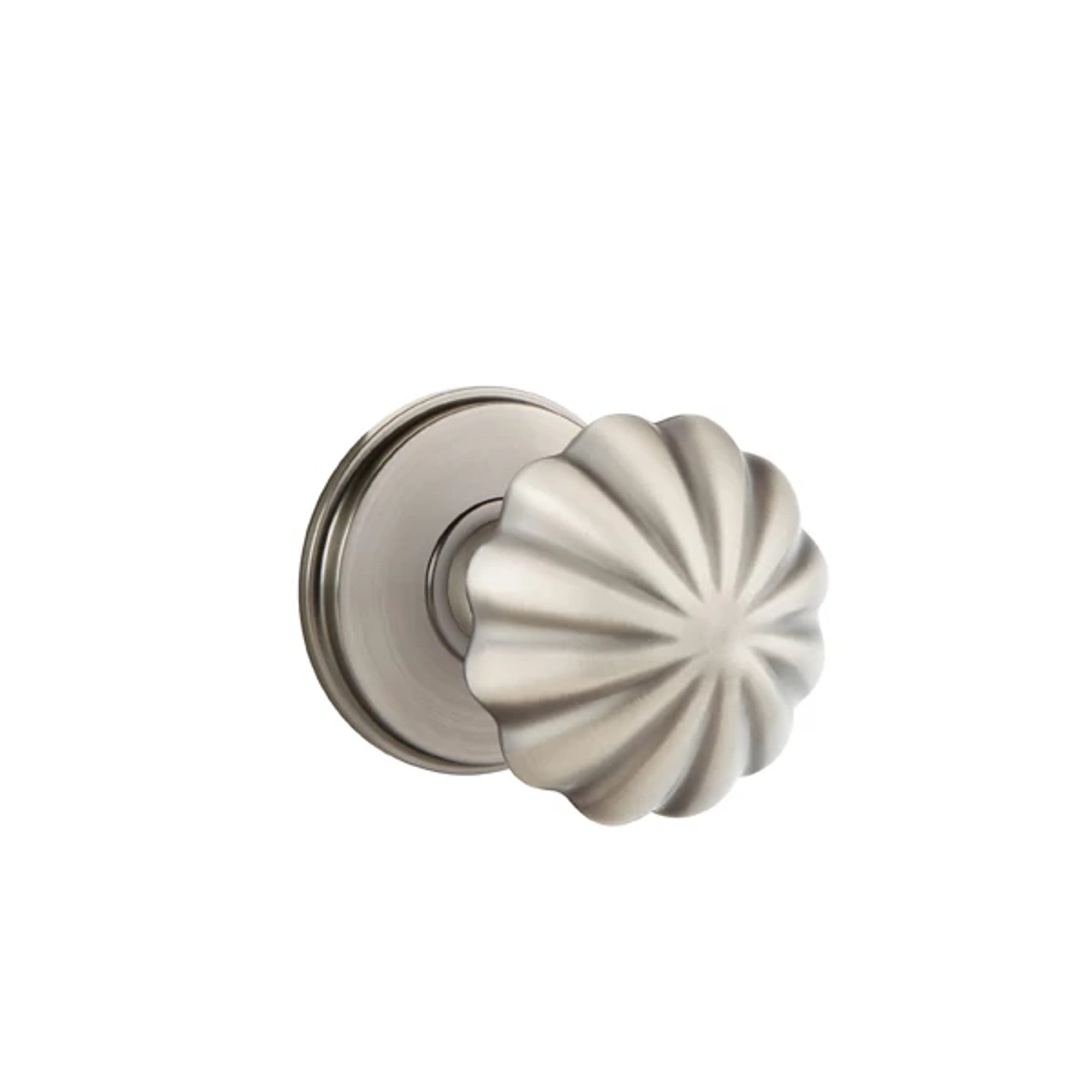 Emtek Melon Knob with Watford Rosette in Pewter