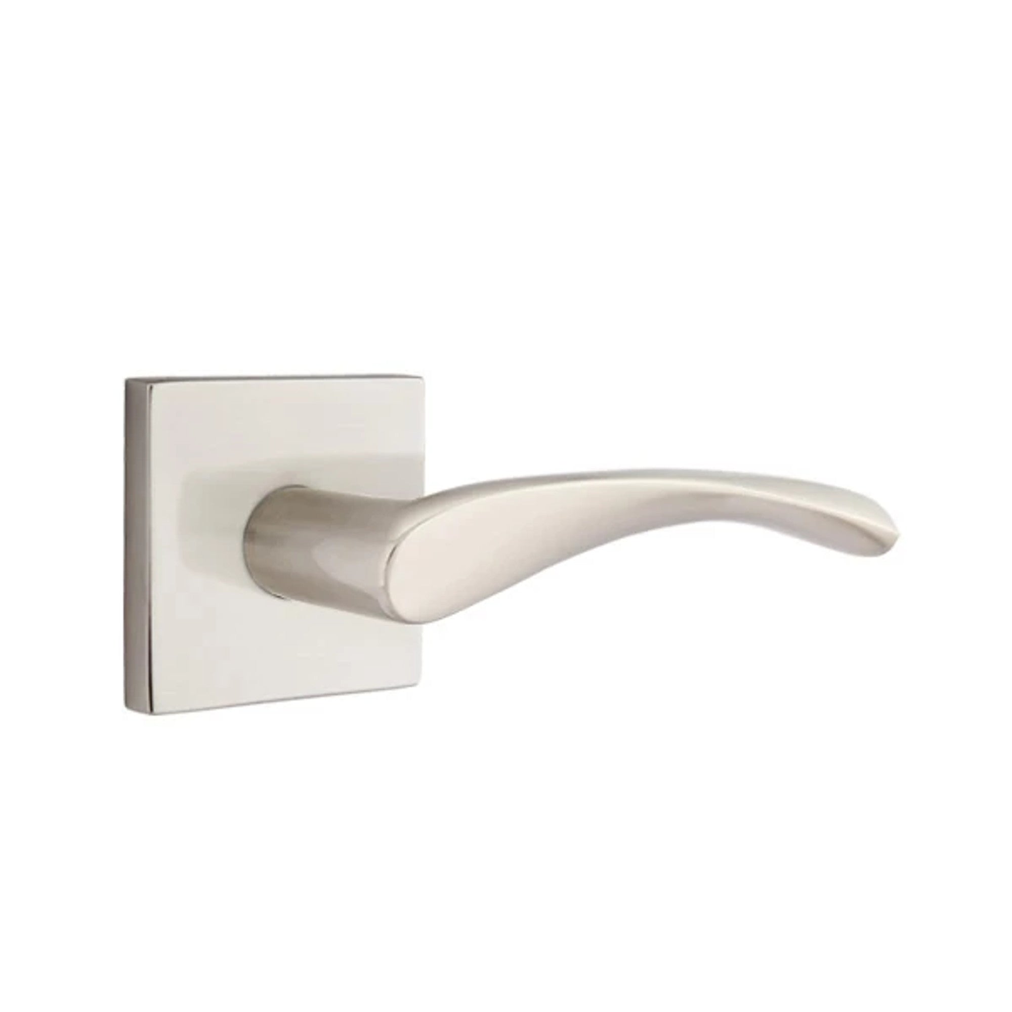 Emtek Triton Lever with Square Rosette in Satin Nickel