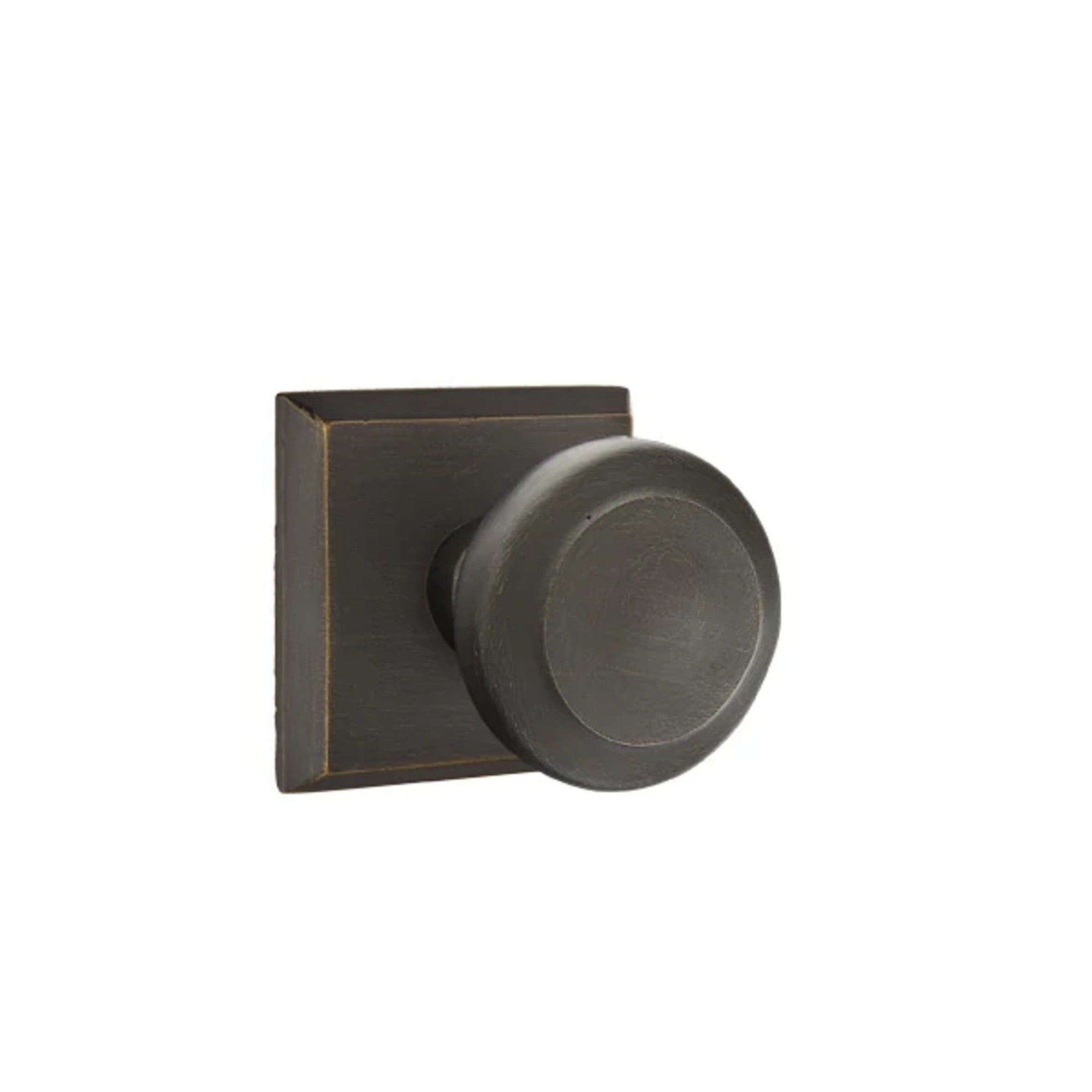 Emtek Butte Knob with #6 Rosette in Medium Bronze