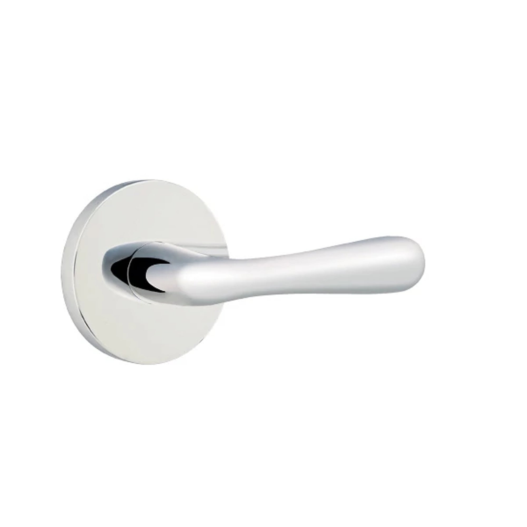 Emtek Basel Lever with Disk Rosette in Polished Chrome