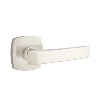 Emtek Geneva Lever with Urban Modern Rosette in Satin Nickel