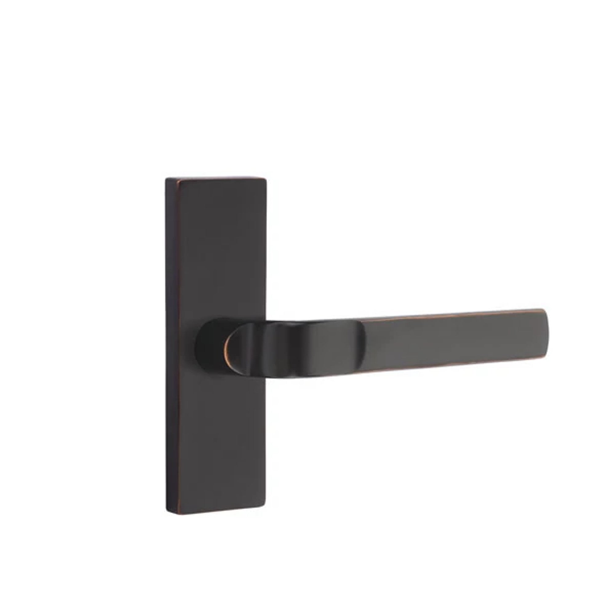 Emtek Aston Lever with Stretto 1-1/2" x 5" in Oil Rubbed Bronze
