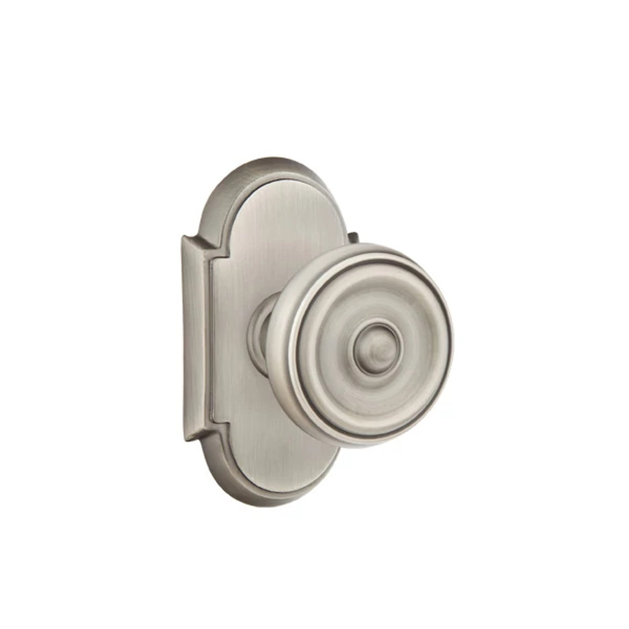 Emtek Waverly Knob with #8 Rosette in Pewter