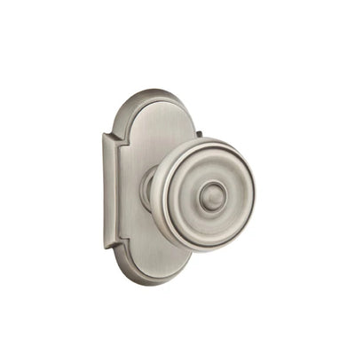 Emtek Waverly Knob with #8 Rosette in Pewter