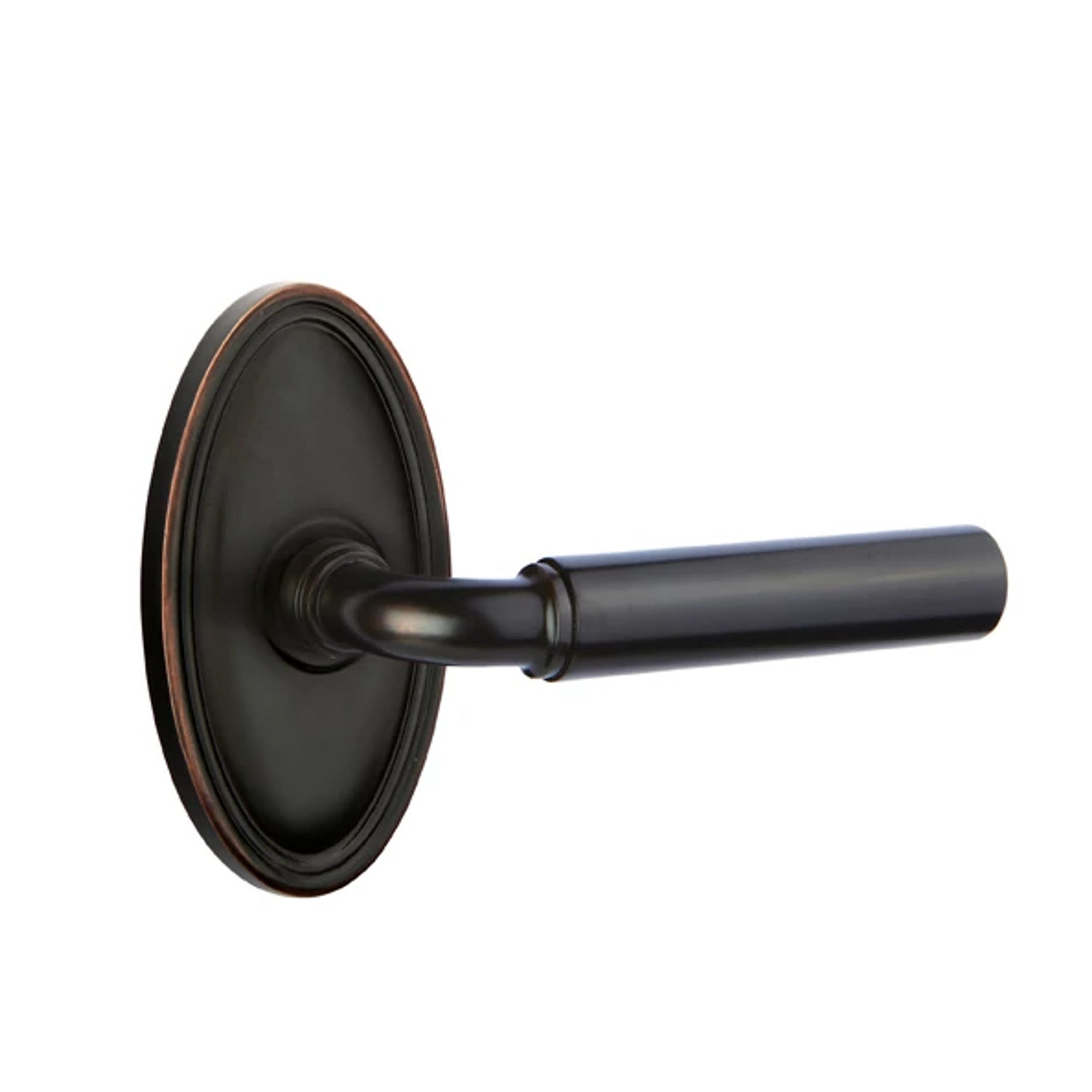 Emtek Manning Lever with Oval Rosette in Oil Rubbed Bronze