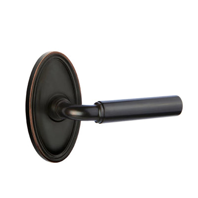 Emtek Manning Lever with Oval Rosette in Oil Rubbed Bronze