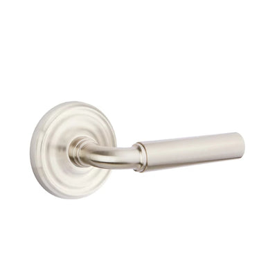 Emtek Manning Lever with Regular Rosette in Satin Nickel