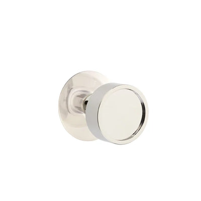 Emtek Verve Knob with Modern Rosette in Polished Nickel