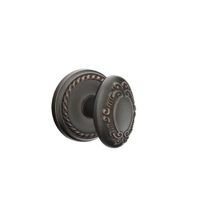 Emtek Victoria Knob with Rope Rosette in Oil Rubbed Bronze