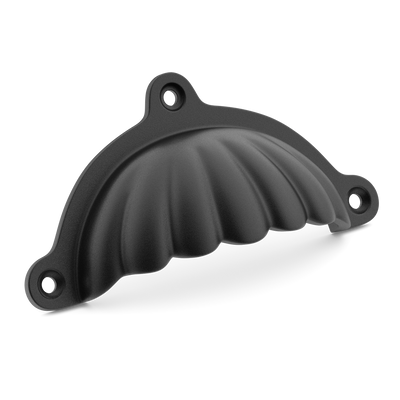 Armac Martin Aberdovey Drawer Pull in 102mm / Matt Black Lacquered