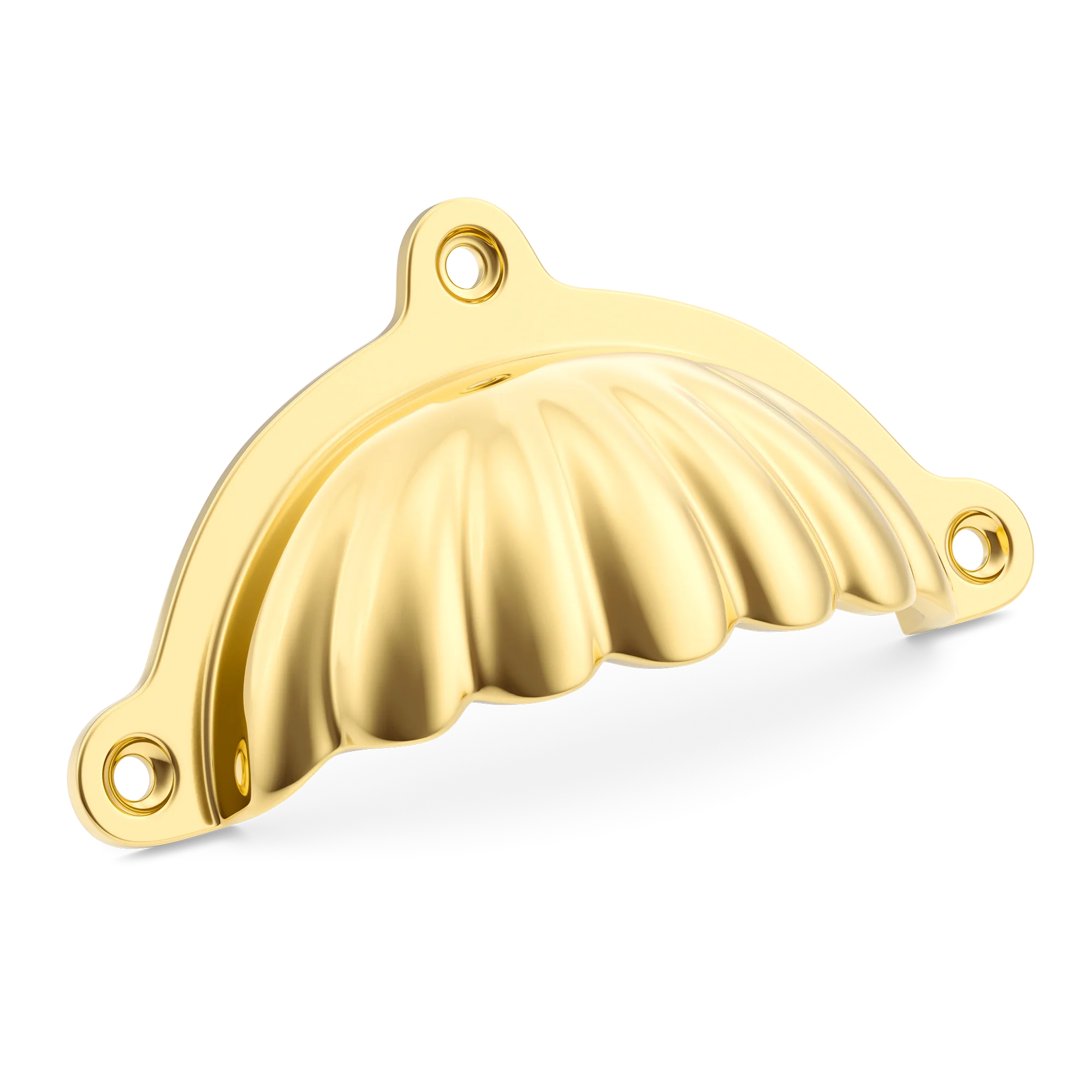 Armac Martin Aberdovey Drawer Pull in 102mm / Polished Brass Lacquered