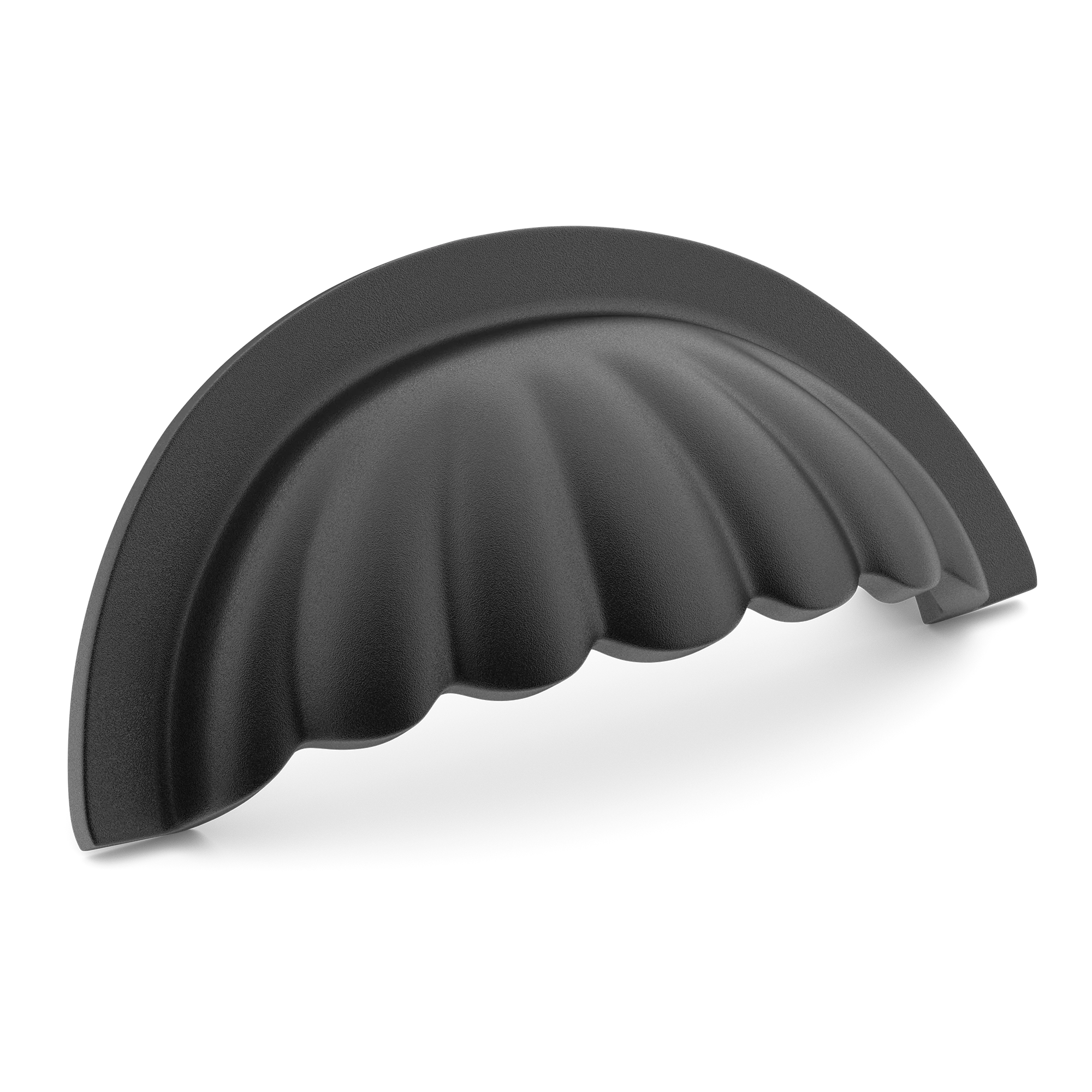 Armac Martin Aberdovey Shell Cup Pull in 76mm / Matt Black Lacquered