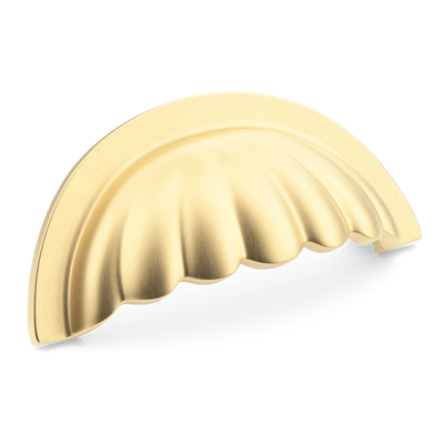 Armac Martin Aberdovey Shell Cup Pull in 76mm / Satin Brass Unlacquered