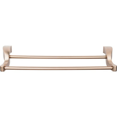 Top Knobs Aqua Bath Double Towel Bar 30" in Brushed Bronze
