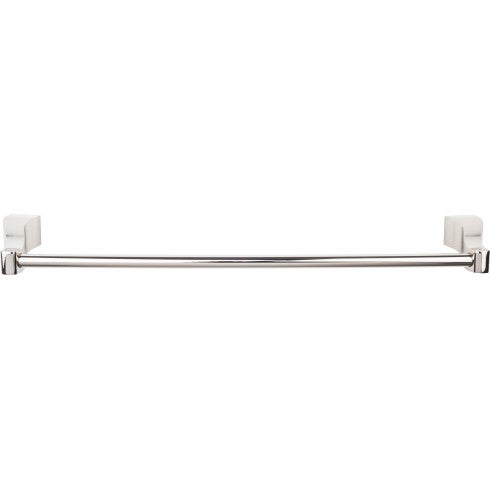 Top Knobs Aqua Bath Towel Bar 18" in Polished Nickel