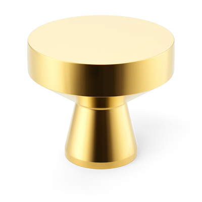 Armac Martin Arbar Cabinet Knob in 32mm / Polished Brass Lacquered