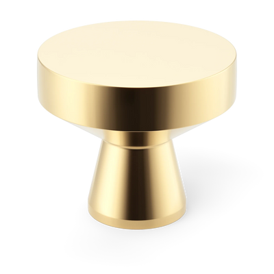 Armac Martin Arbar Cabinet Knob in 32mm / Polished Brass Unlacquered