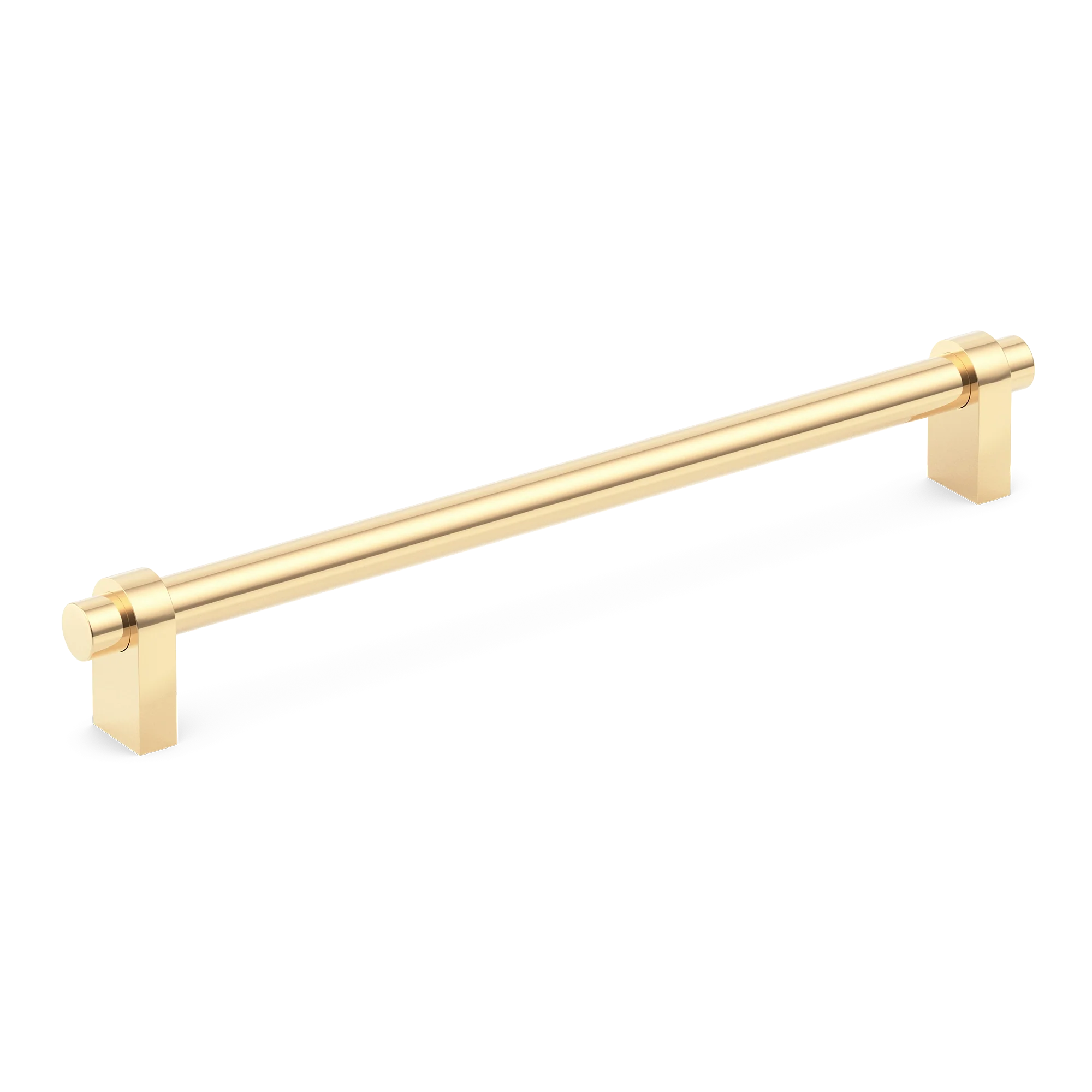Armac Martin Arbar Cabinet Handle in 73mm / Polished Brass Unlacquered