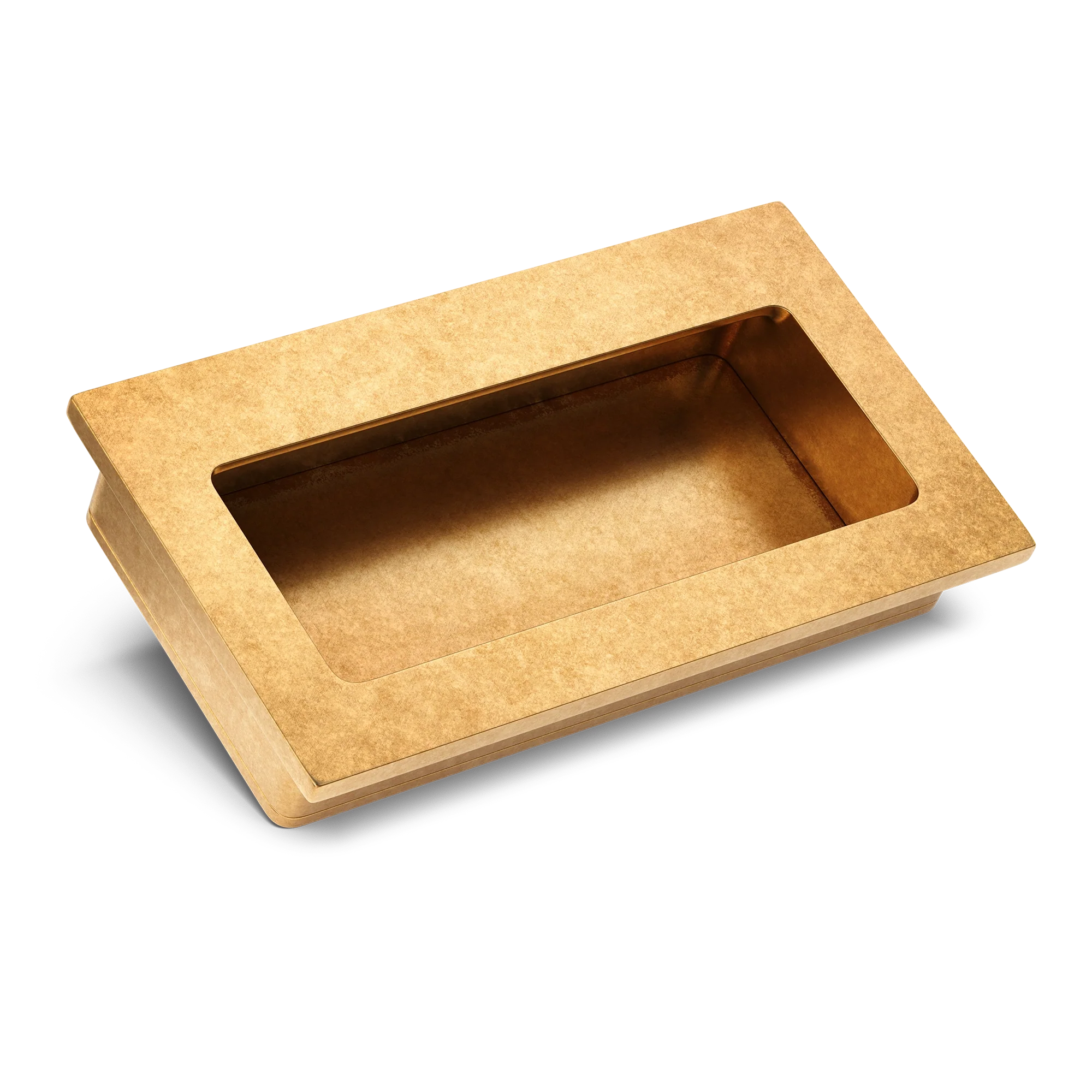 Armac Martin Bartley Flush Pull in 100mm / Burnished Brass