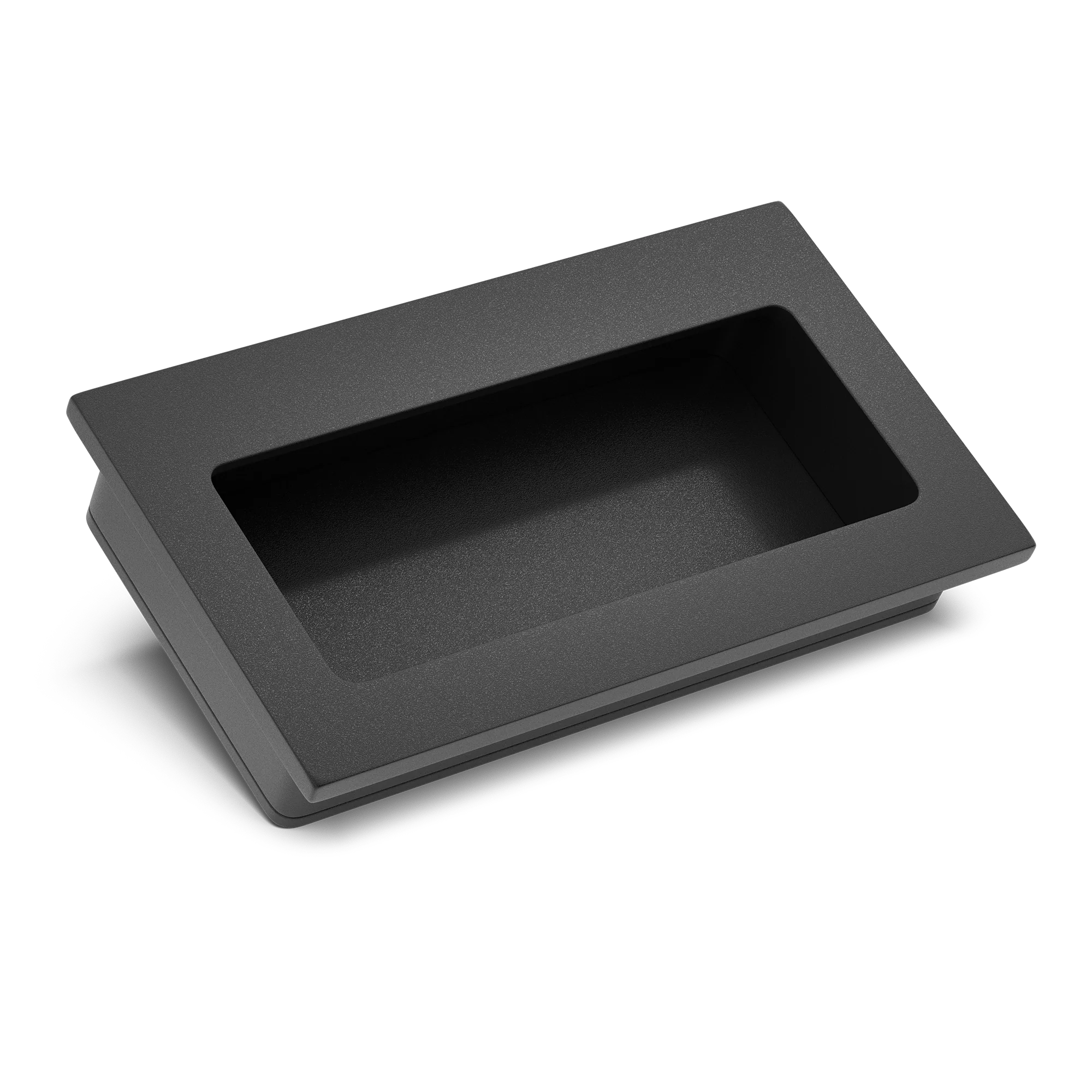 Armac Martin Bartley Flush Pull in 100mm / Matt Black Lacquered