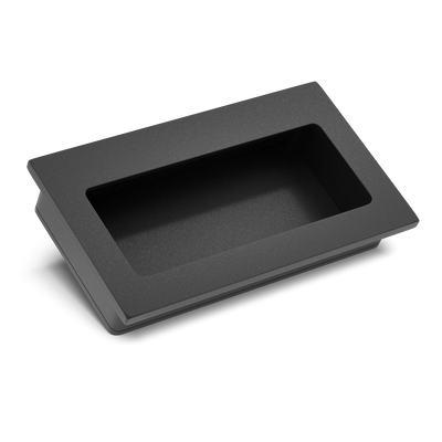 Armac Martin Bartley Flush Pull in 100mm / Matt Black Lacquered