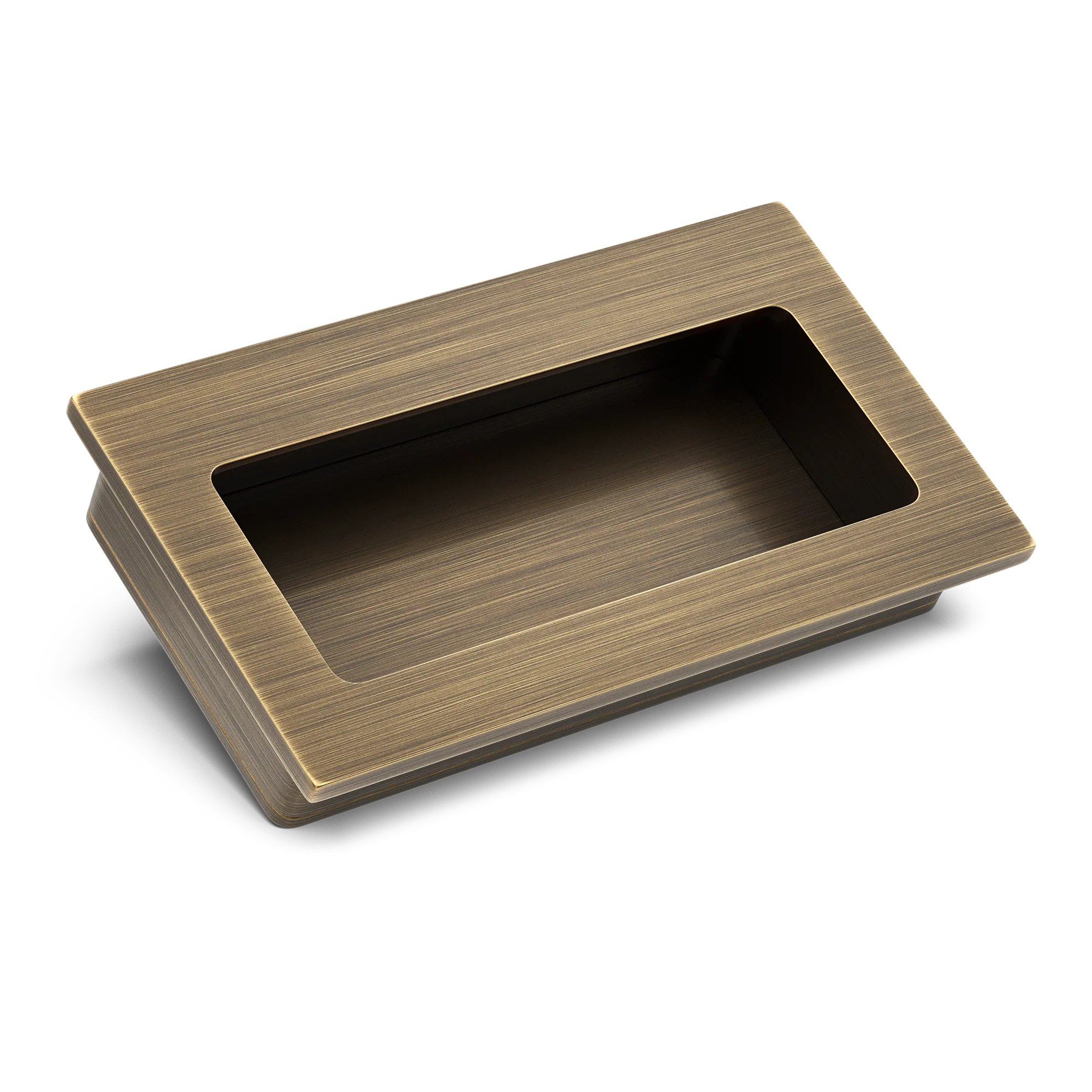 Armac Martin Bartley Flush Pull in 100mm / Satin Antique Satin Lacquered