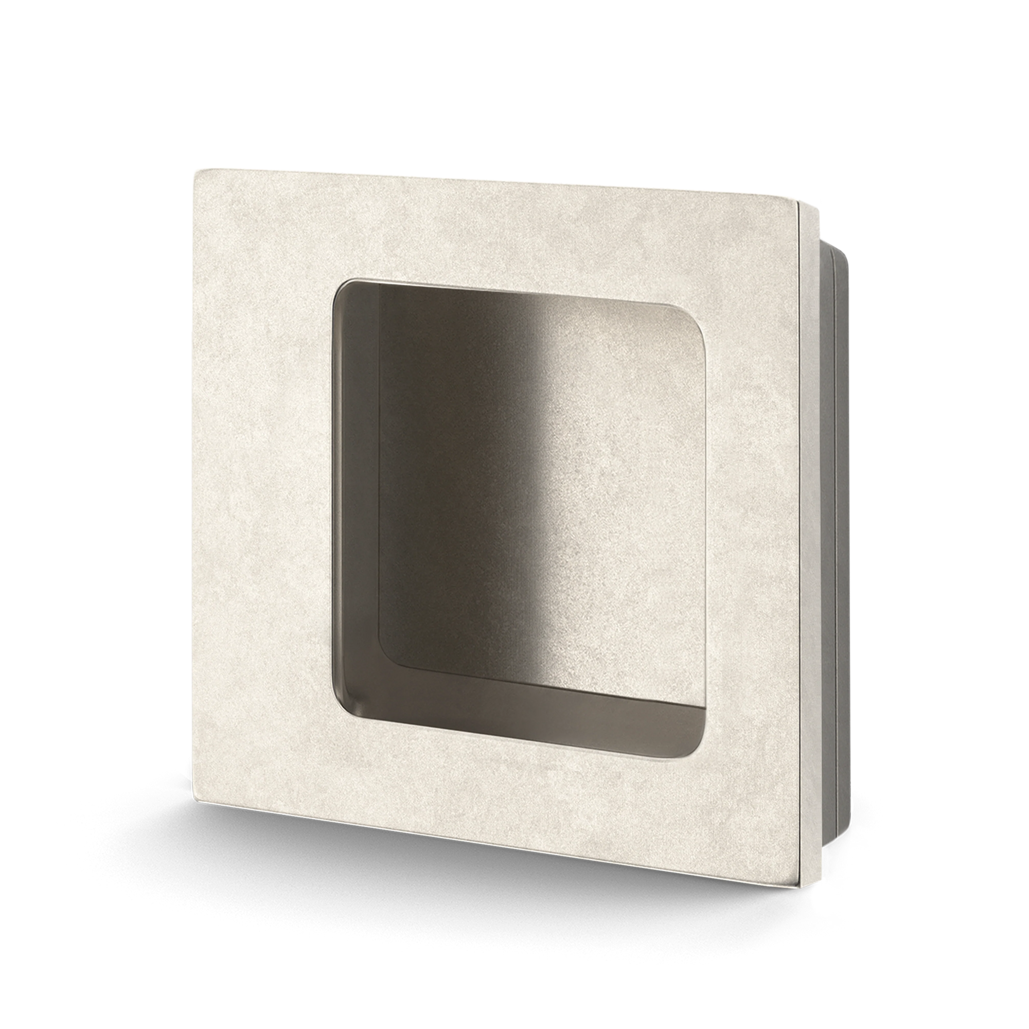 Armac Martin Bartley Square Sliding Door Flush Pull in 57mm / Barrelled Nickel Plate